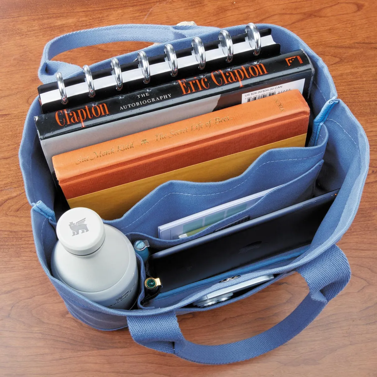 Levenger Handbags & Totes*Tiny Canvas Book Tote
