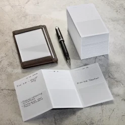 Levenger Desk Pad & Card Planners|Premium Index Cards*Triple-Decker Pocket Planner (set of 52)