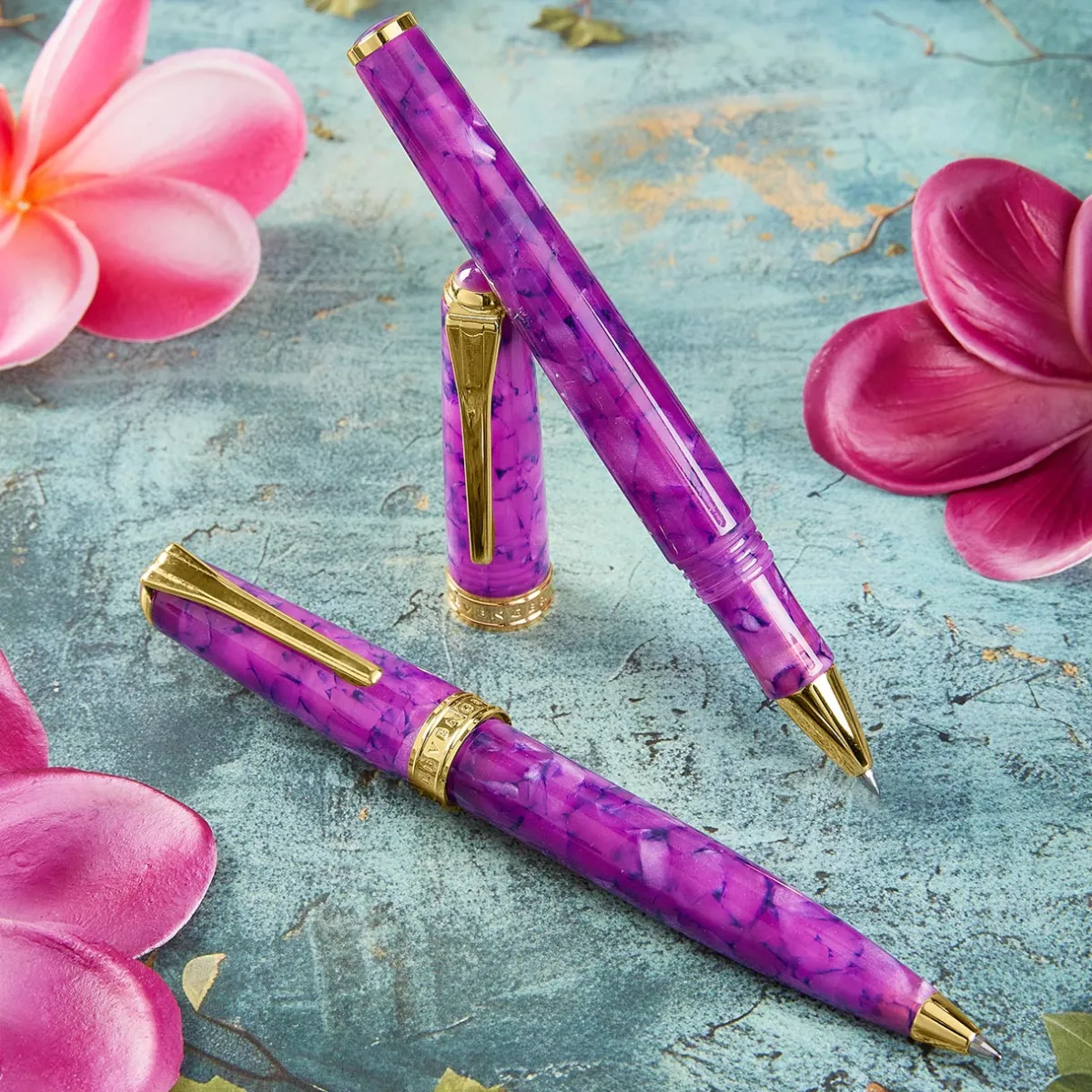 Levenger Levenger Pens|True Writers*True Writer Classic Bright Plumeria Pen