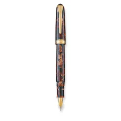 Levenger Levenger Pens|True Writers*True Writer Classic Golden Dark Tortoise Fountain Pen