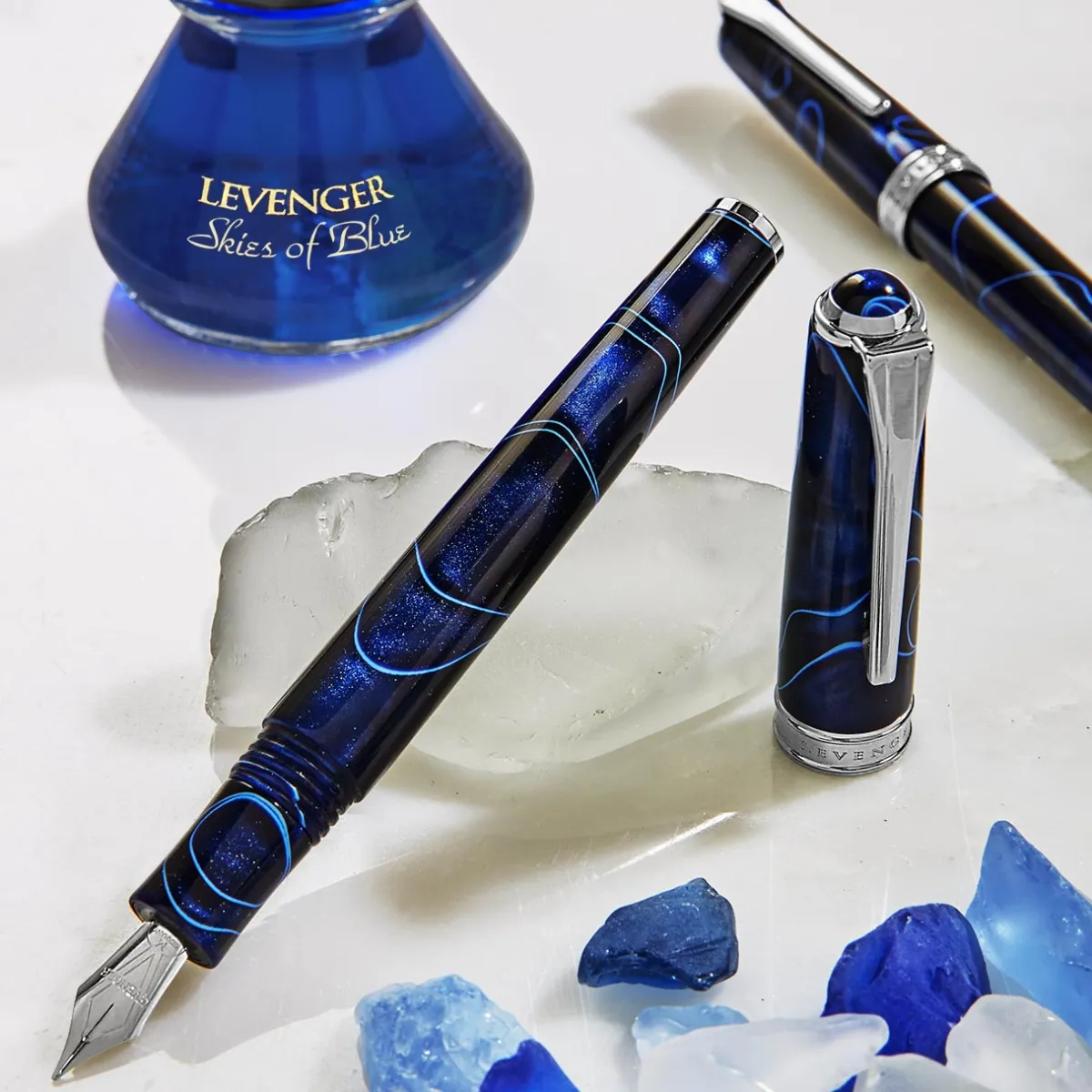 Levenger Levenger Pens|True Writers*True Writer Classic Midnight Spark Fountain Pen