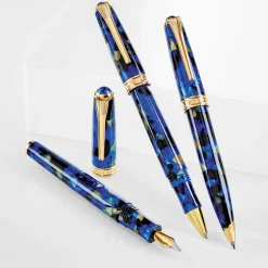 Levenger Levenger Pens|True Writers*True Writer Classic Sapphire Mosaic Fountain Pen