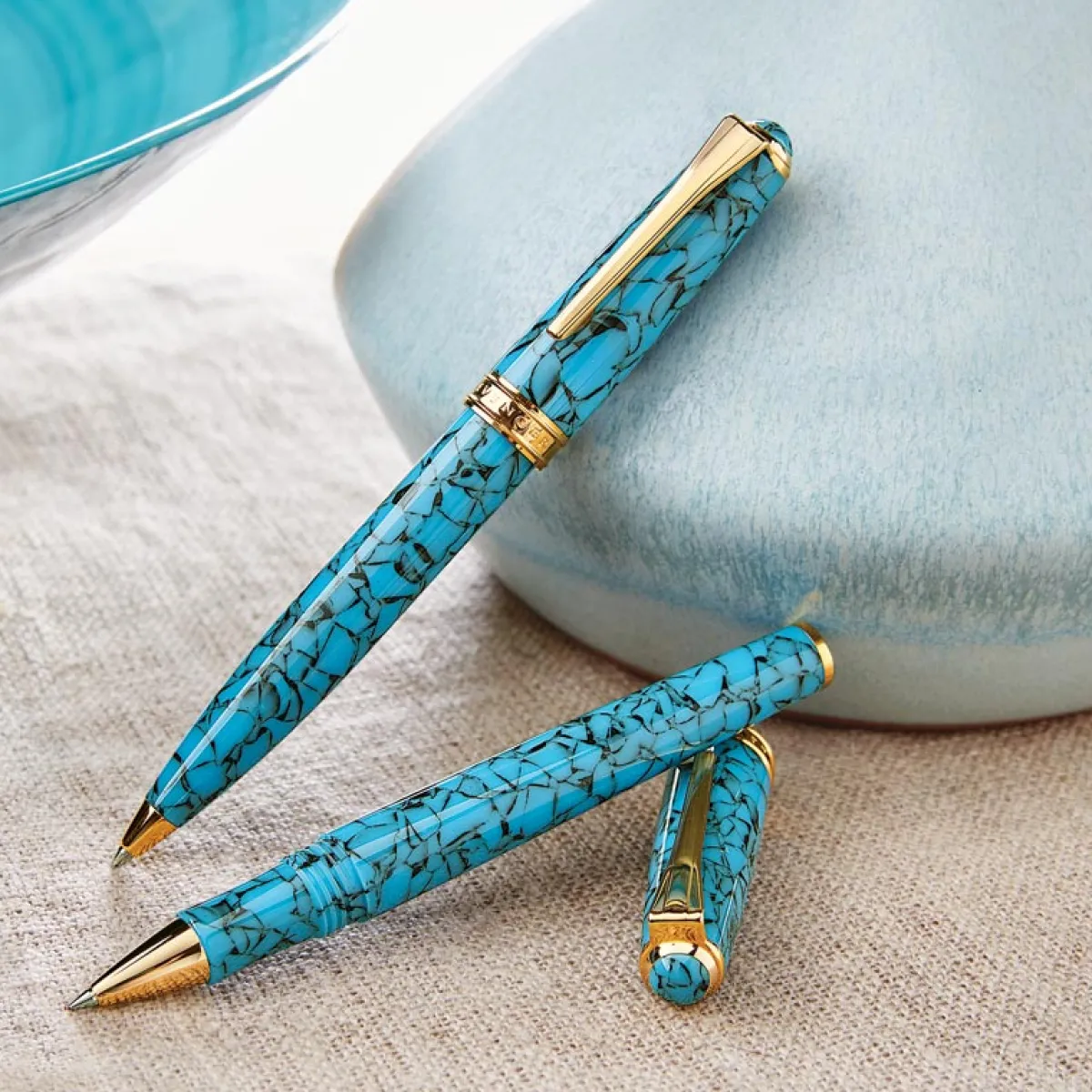 Levenger Levenger Pens|True Writers*True Writer Classic Turquoise Pen