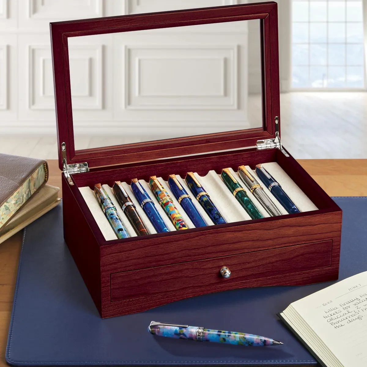 Levenger Pen Cases & Stands|1987 Collection*True Writer Pen Collector’s Set