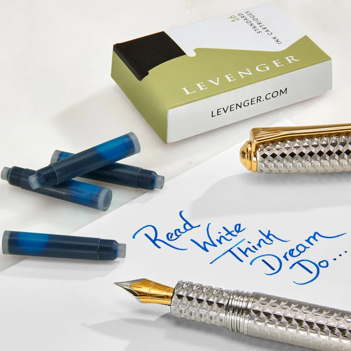Levenger Levenger Pens|True Writers*True Writer Sea Glass Fountain Pen Kit