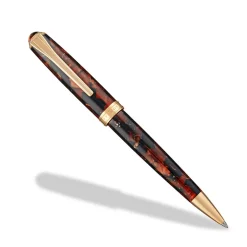 Levenger Levenger Pens|True Writers*True Writer Slim Golden Dark Tortoise Pen