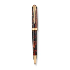 Levenger Levenger Pens|True Writers*True Writer Slim Golden Dark Tortoise Pen