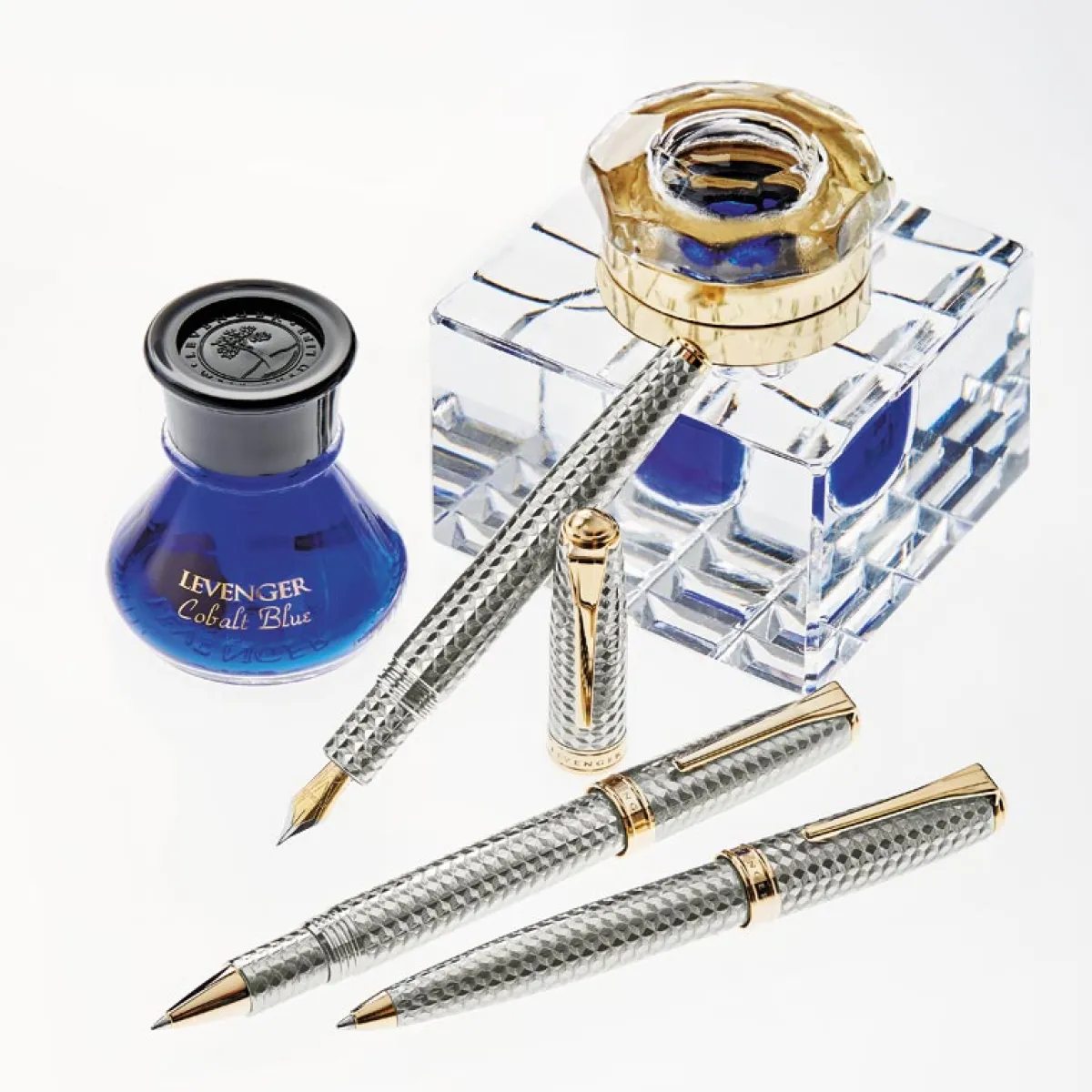 Levenger Levenger Pens|True Writers*True Writer Two-Tone Herringbone Anniversary Pen