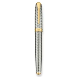 Levenger Levenger Pens|True Writers*True Writer Two-Tone Herringbone Anniversary Fountain Pen