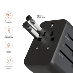 Levenger Travel Bags & Accessories*Universal Traveler Adapter with USB C