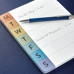 Levenger Freeleaf & Notepads|Desk Pad & Card Planners*Vibrant Weekly Desk Pad