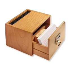 Levenger Index Card Accessories|Pen Cases & Stands*Vintage 3 x 5 Card Catalog Organizer