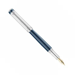 Levenger Fountain Pens|+ 27 More*Waldmann Blue Grandeur 18 CT Gold Nib Fountain Pen