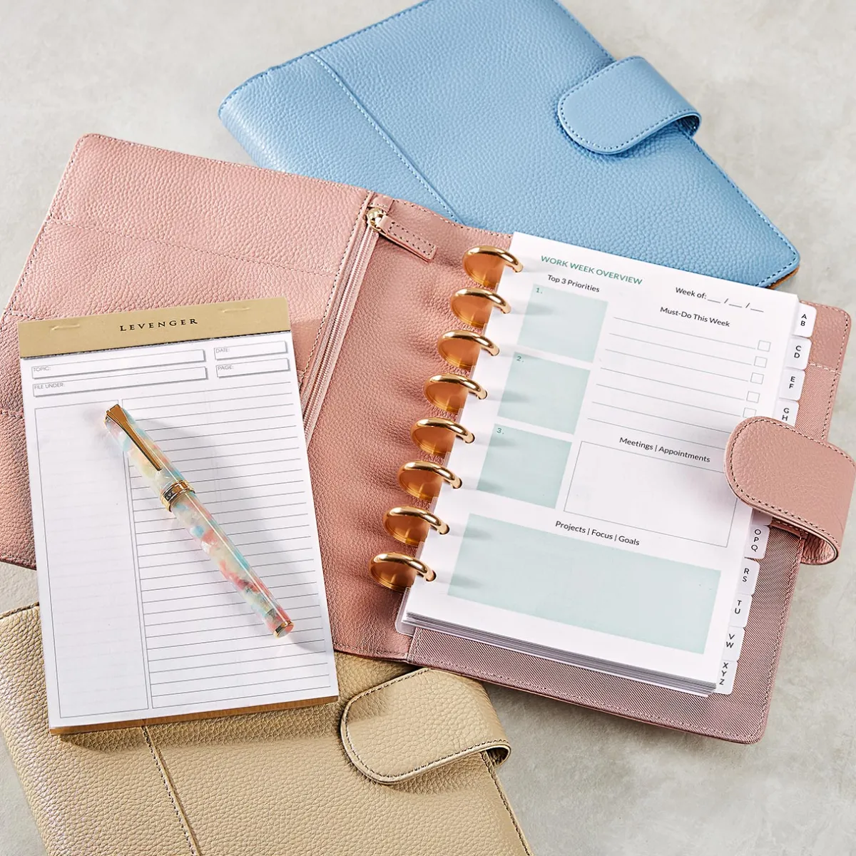 Levenger Junior Notebooks|Padfolios*Watercolor Softolio Bundle