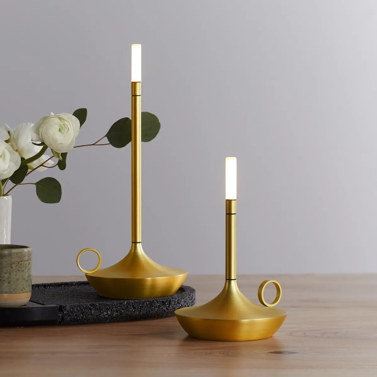 Levenger Lamps & Lighting|Lighting*Wick and Wick S LED Candle Light Bundle