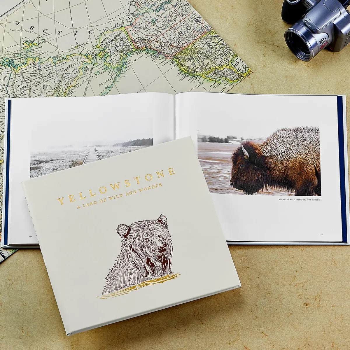 Levenger Books*Yellowstone: A Land of Wild and Wonder Leather Bound Edition